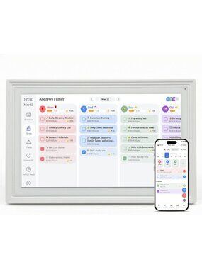 15.6" Interactive Digital Wall Calendar & Photo Frame - Smart Family Planner